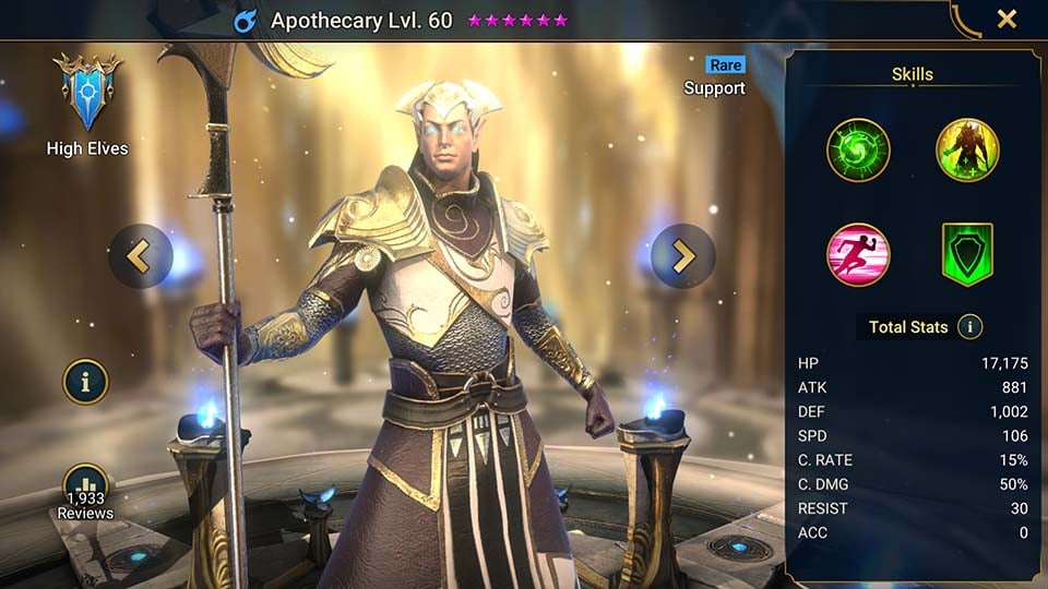 Apothecary - HellHades Raid Shadow Legends