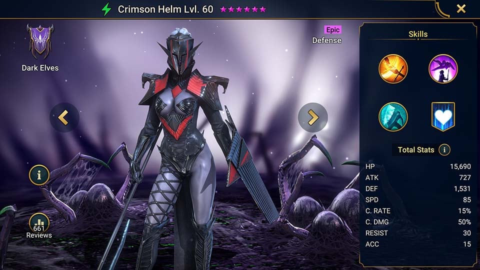 crimson helm