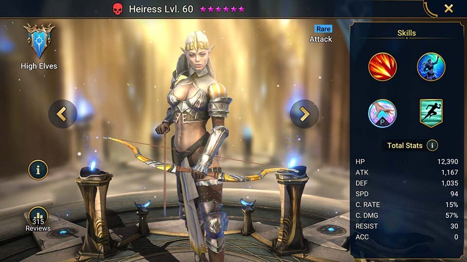 raid shadow legends heiress masteries