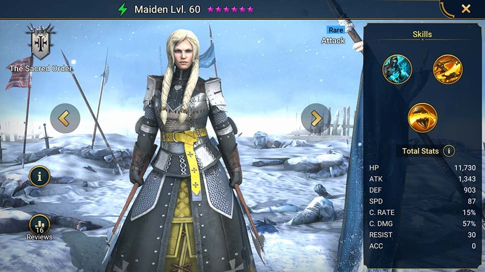 Lords Mobile NEW HERO SHIELD MAIDEN