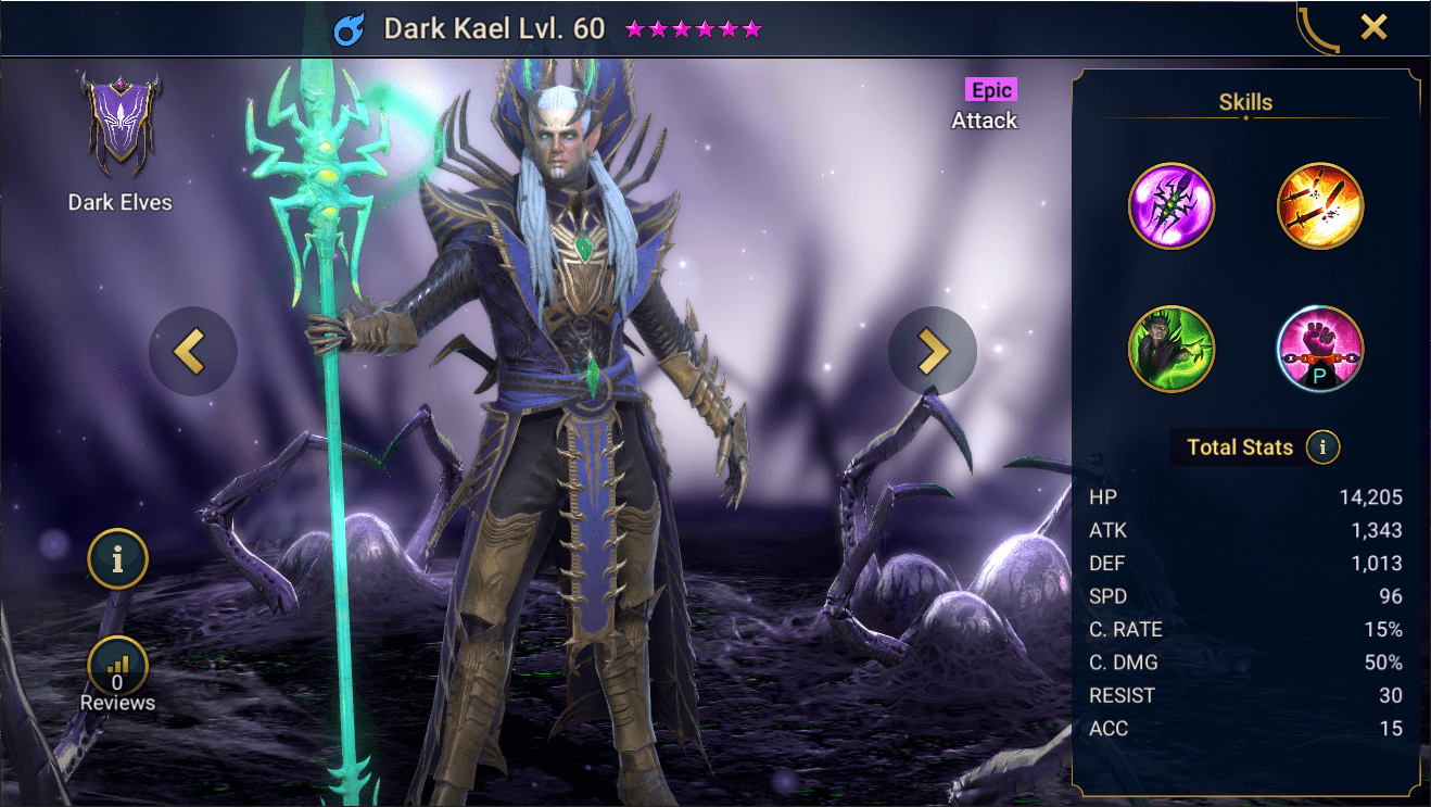 kael raid shadow legends starting hero