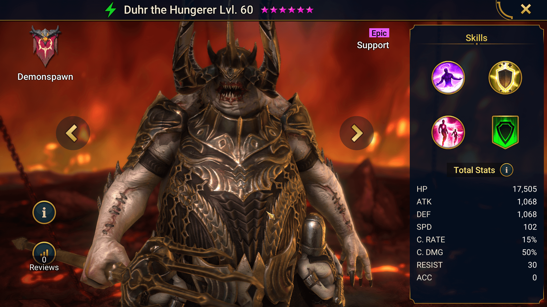 Duhr the Hungerer - HellHades - Raid Shadow Legends