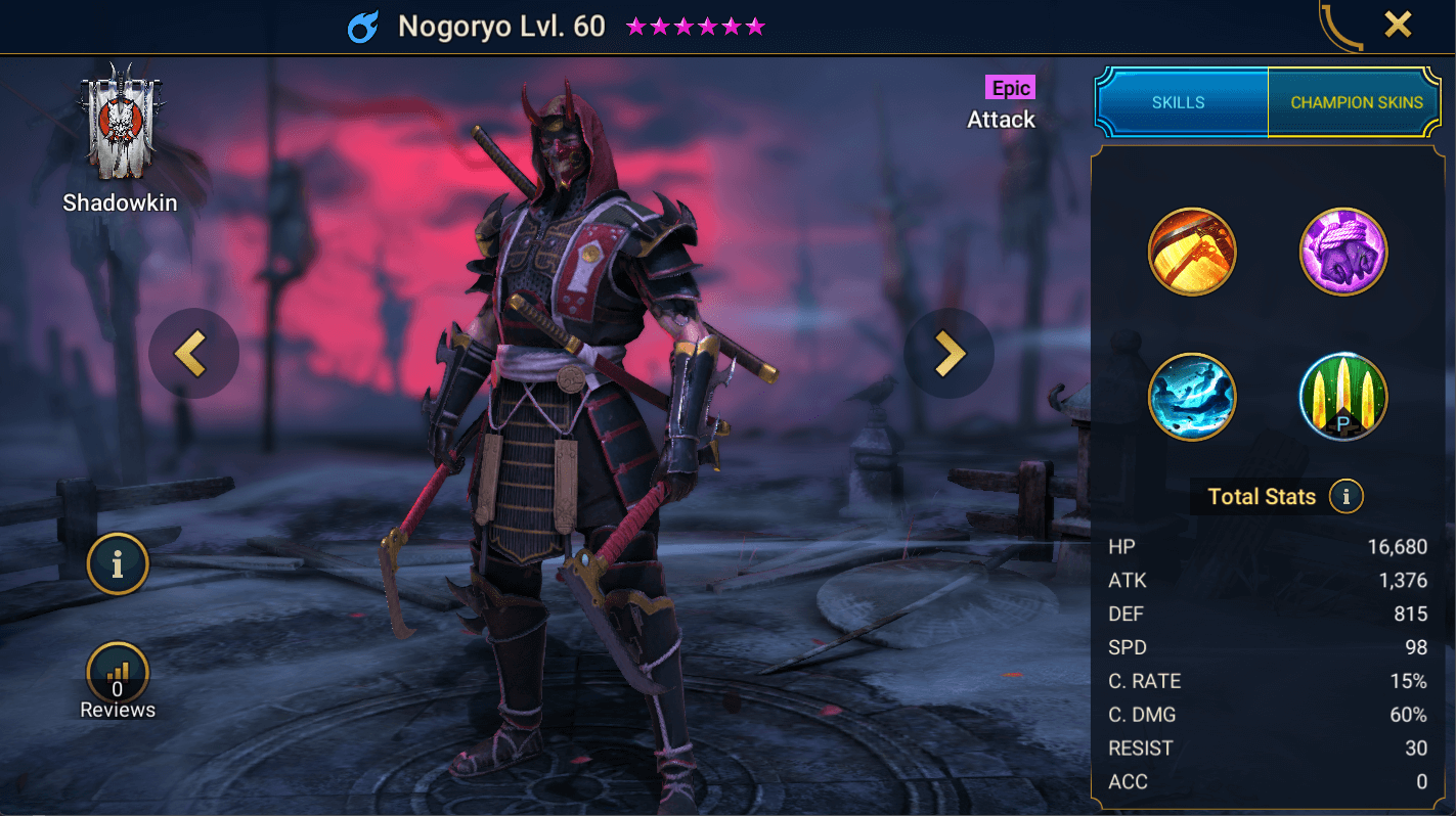 Nogoryo - HellHades - Raid Shadow Legends