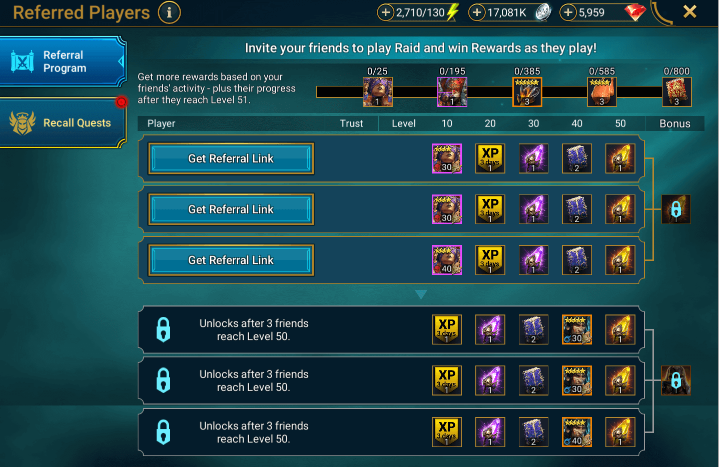 Raid Referral System in 2022 HellHades Raid Shadow Legends