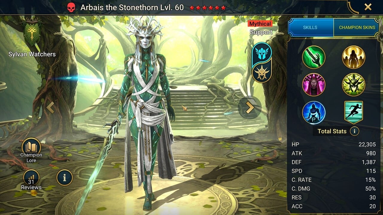 Arbais the Stonethorn - HellHades - Raid Shadow Legends