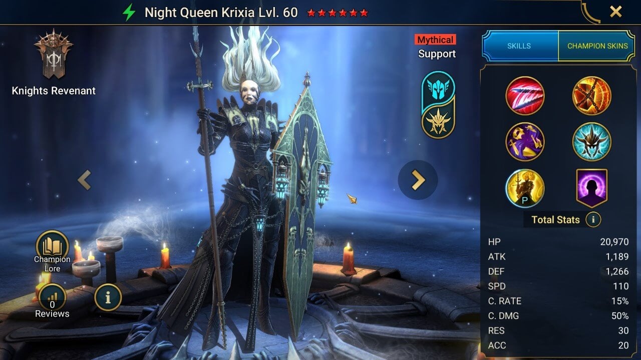 Night Queen Krixia - HellHades - Raid Shadow Legends