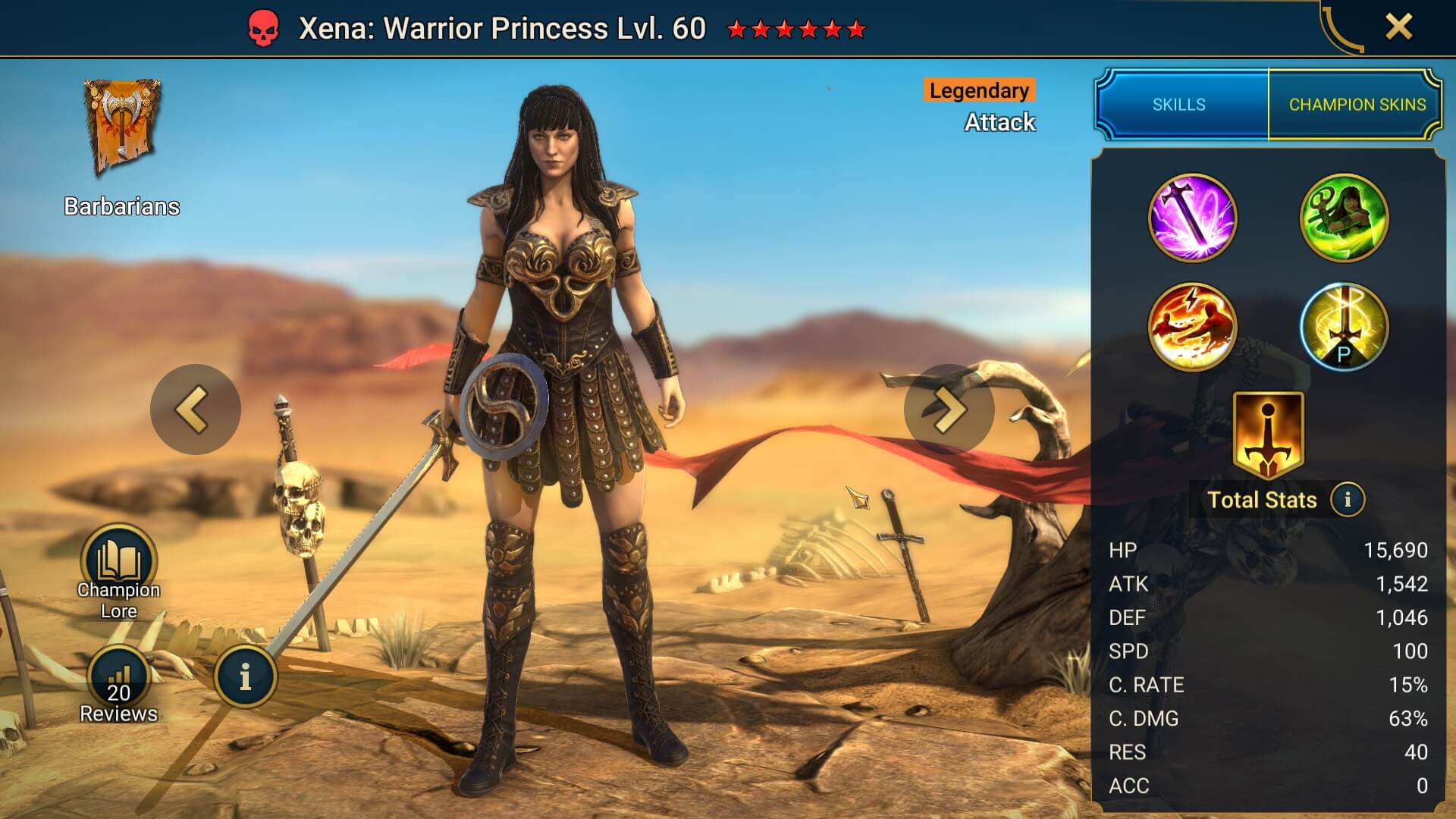 Xena: Warrior Princess - HellHades - Raid Shadow Legends