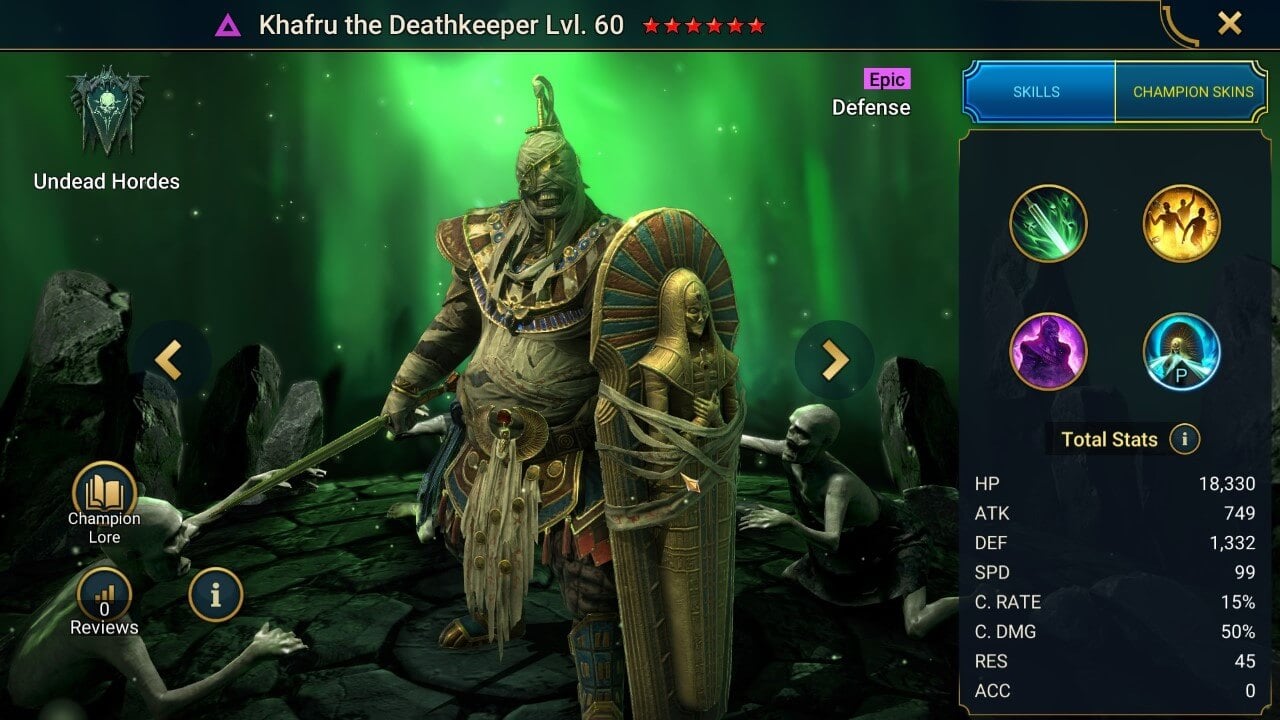 Champion Splash Artwork with Stats