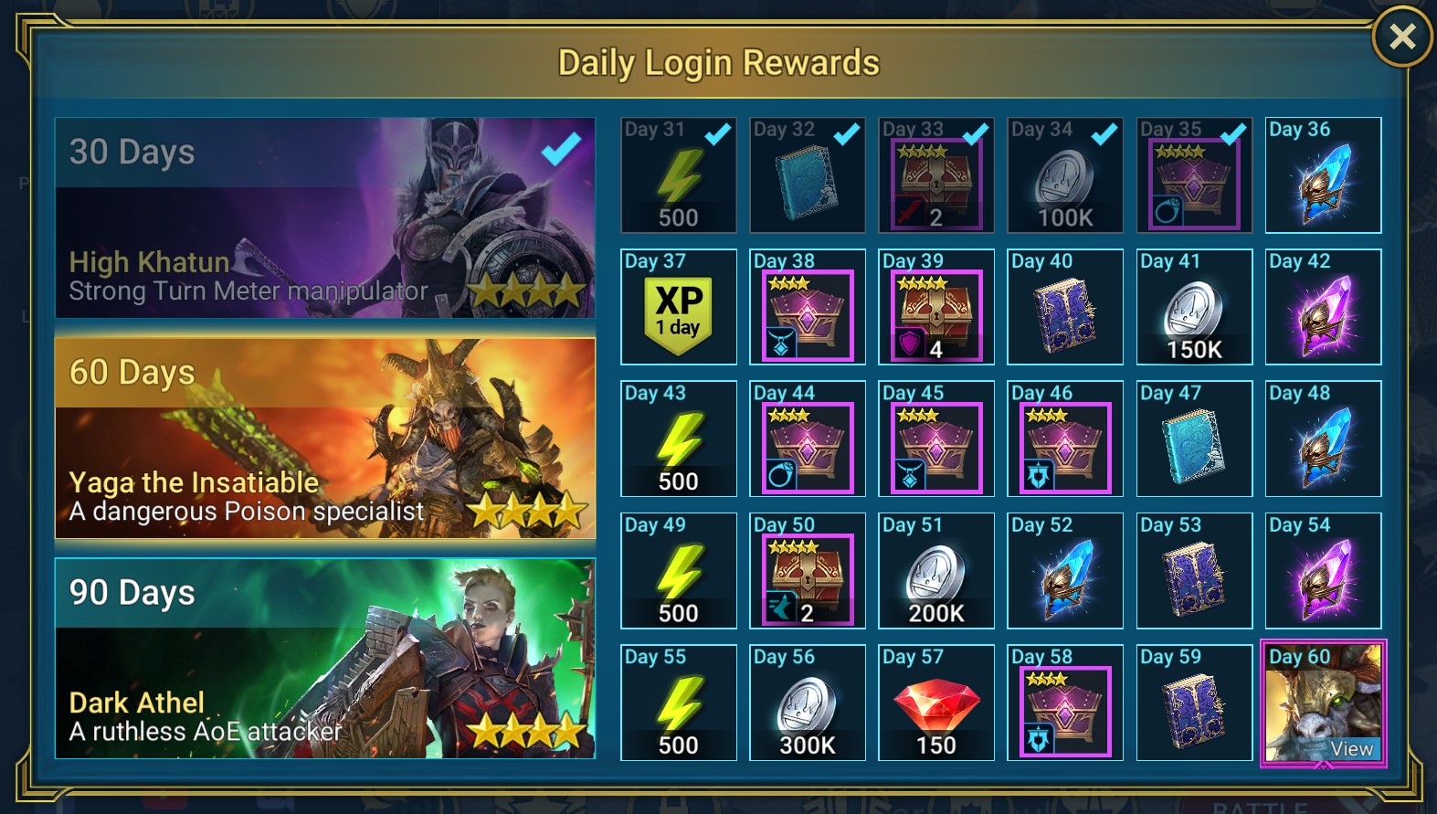 how to get free shards and more in Raid - daily login rewards