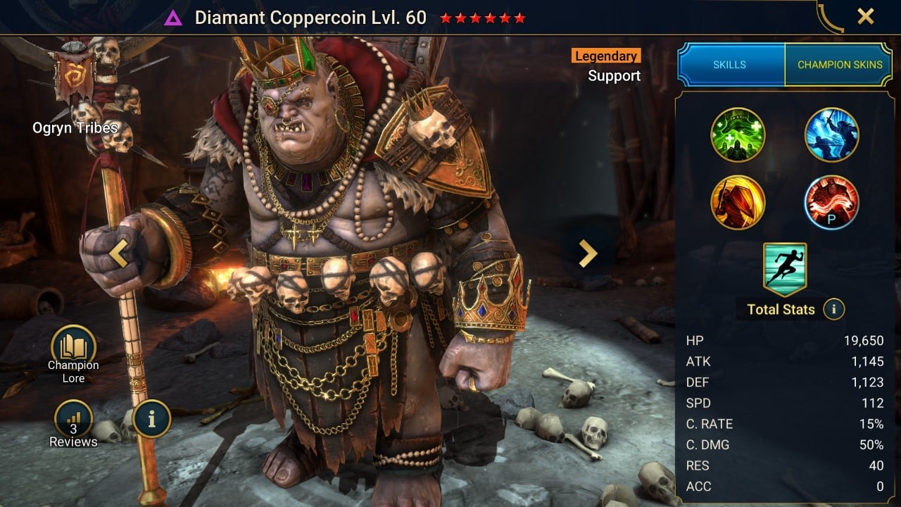 Champion Splash Artwork with Stats