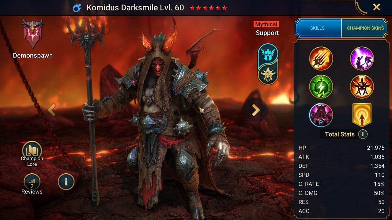 Komidus Darksmile Splash Artwork Komidus Darksmile Splash Artwork with Stats