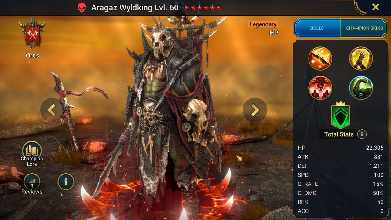 Champion Splash Artwork with Stats