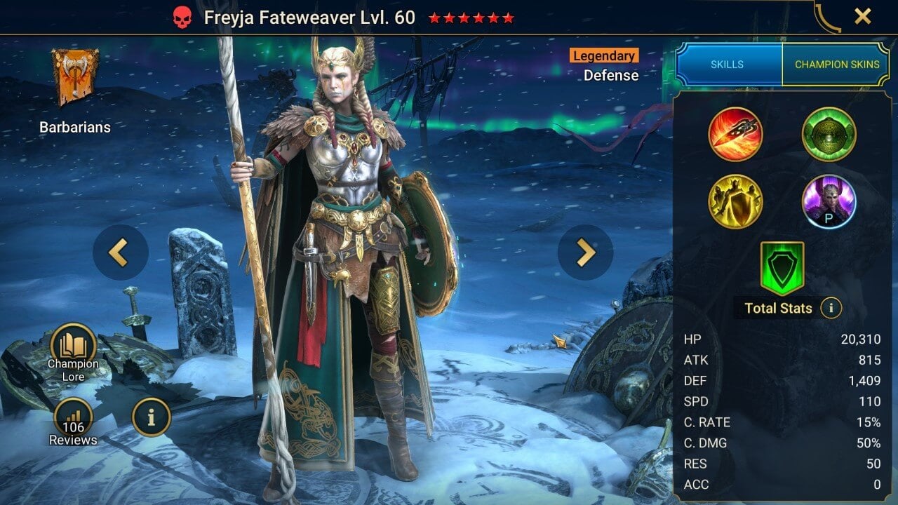 Champion Splash Artwork with Stats