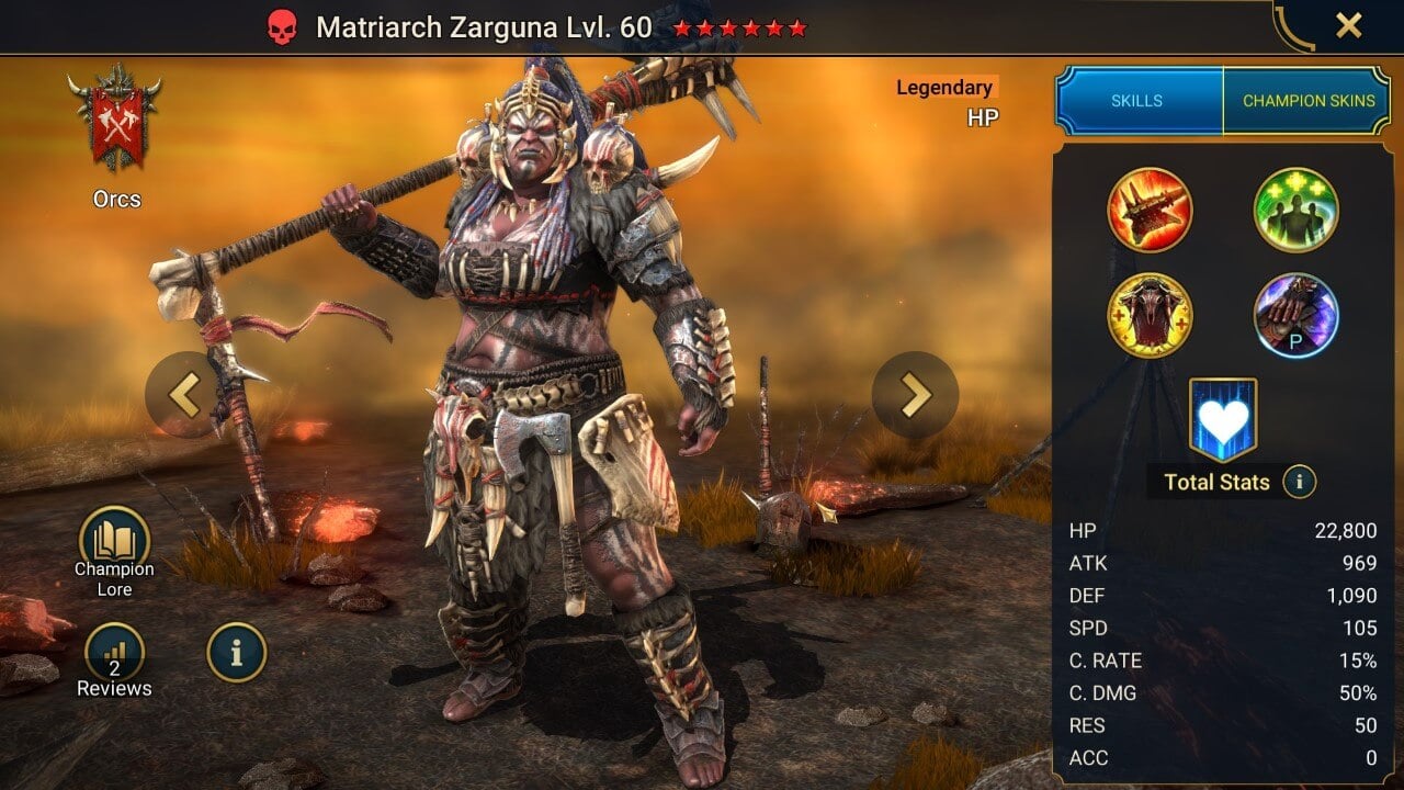 Champion Splash Artwork with Stats