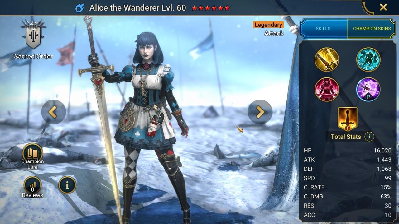 Champion Splash Artwork with Stats