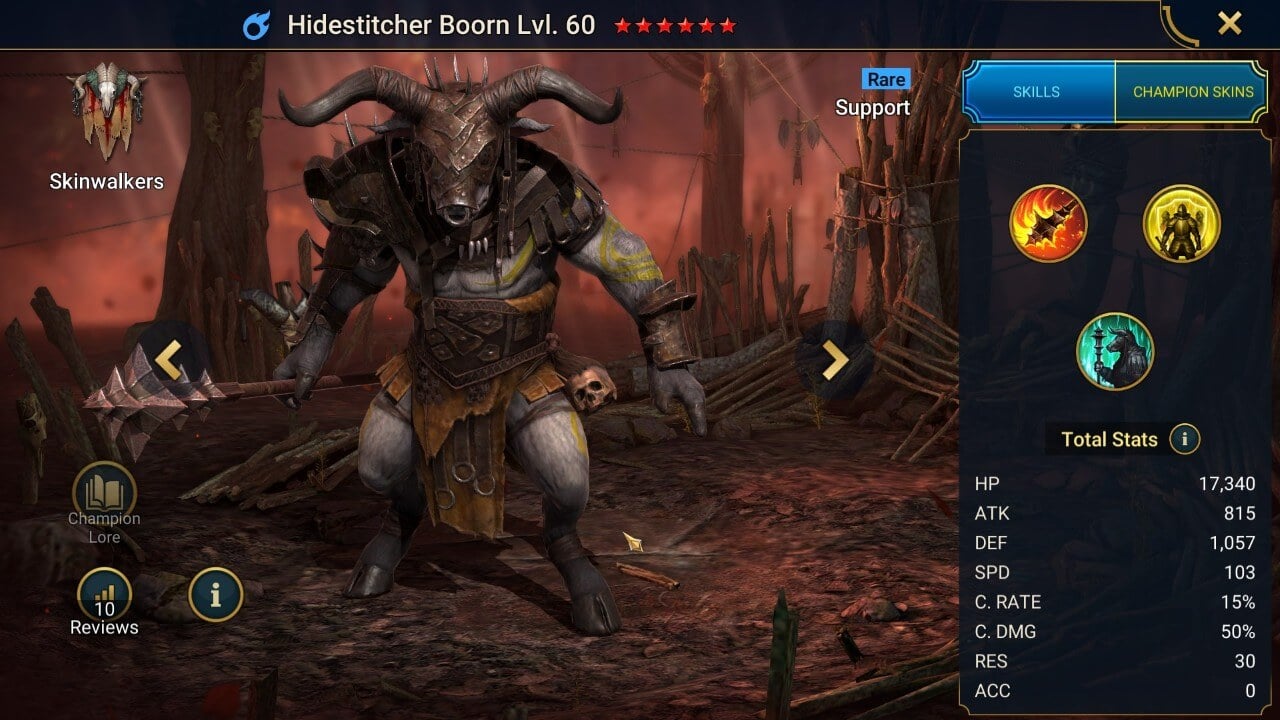 Champion Splash Artwork with Stats