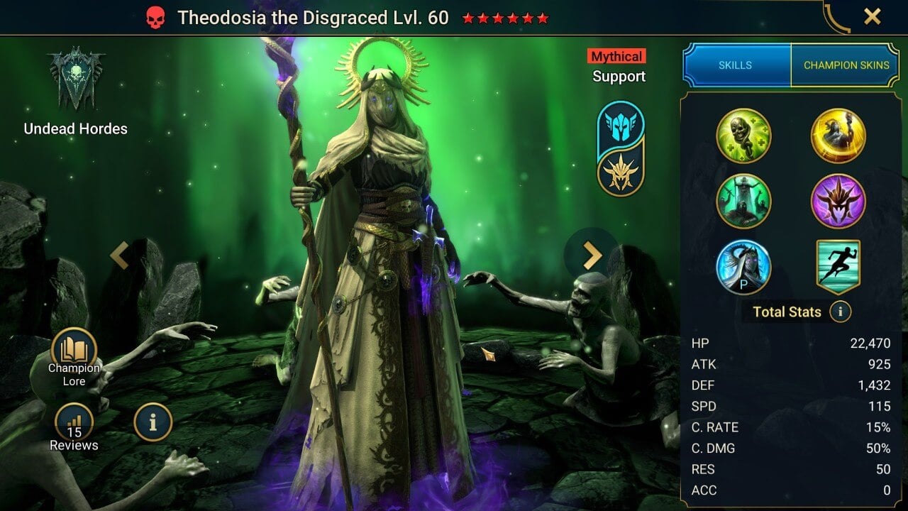 Theodosia the Disgraced Base Splash Artwork Theodosia the Disgraced Base Splash Artwork with Stats