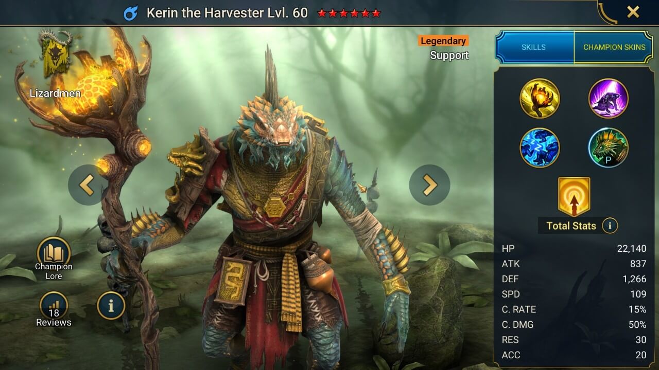 Champion Splash Artwork with Stats