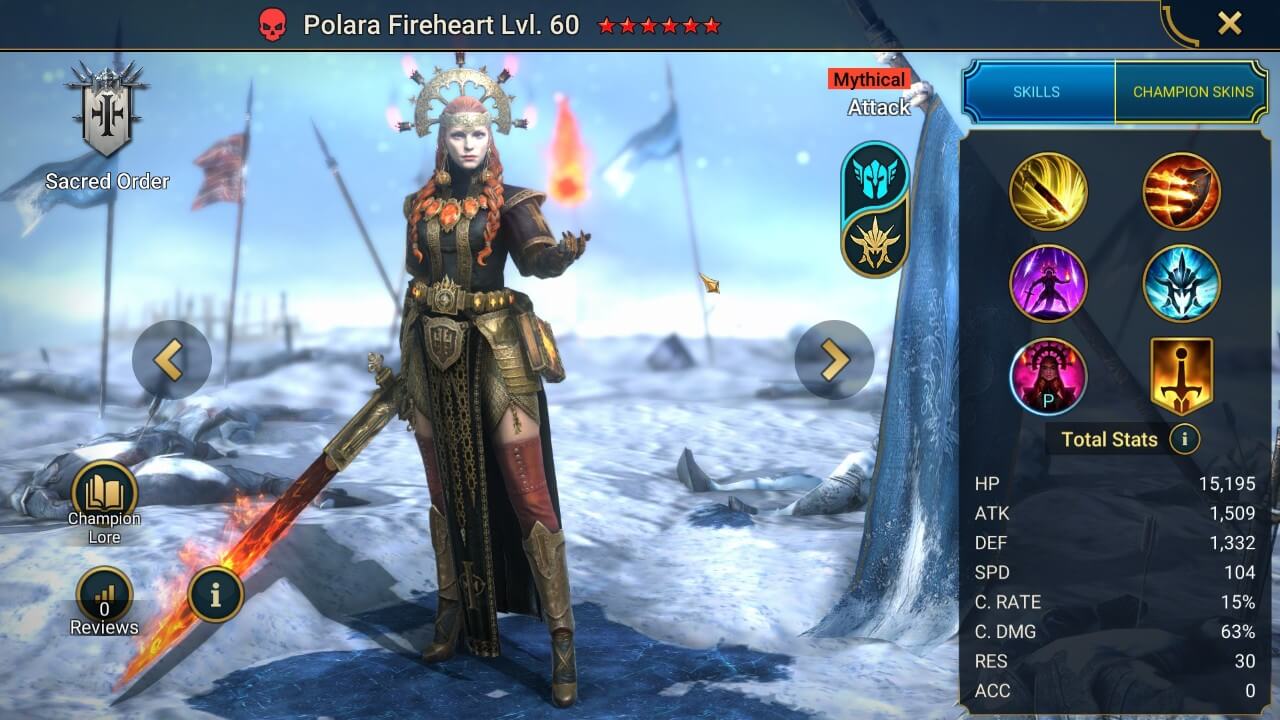 Champion Splash Artwork with Stats