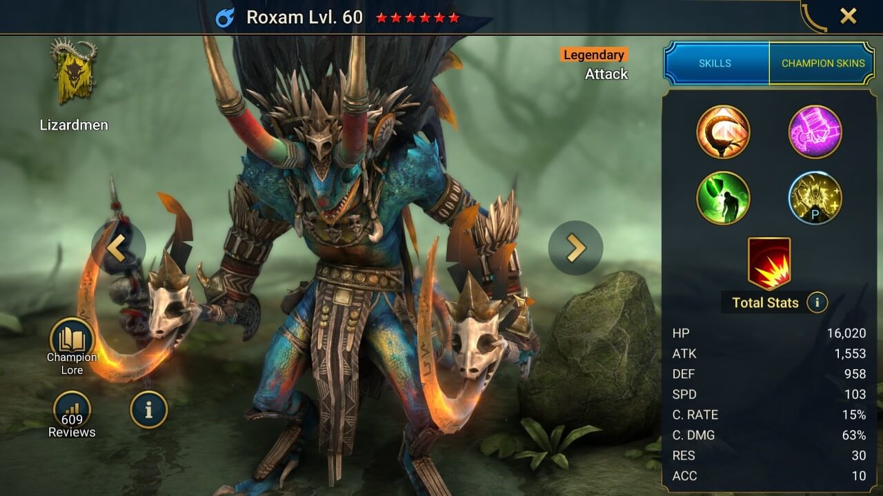 Champion Splash Artwork with Stats