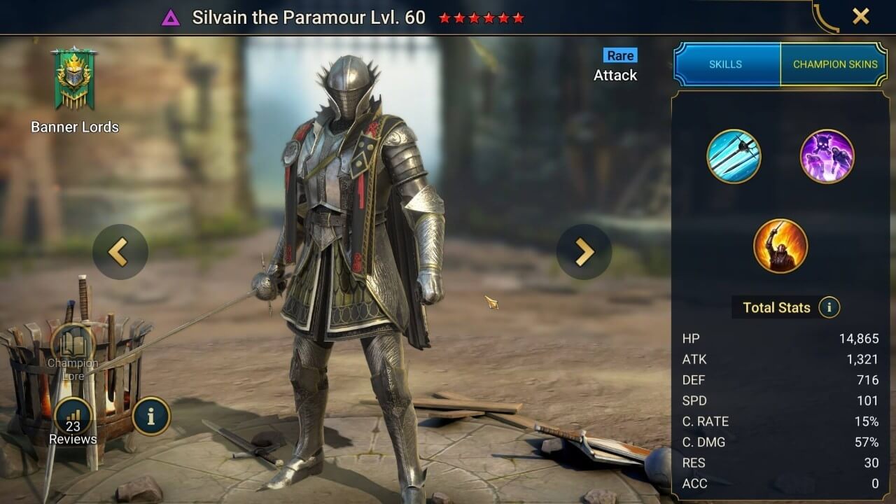 Champion Splash Artwork with Stats