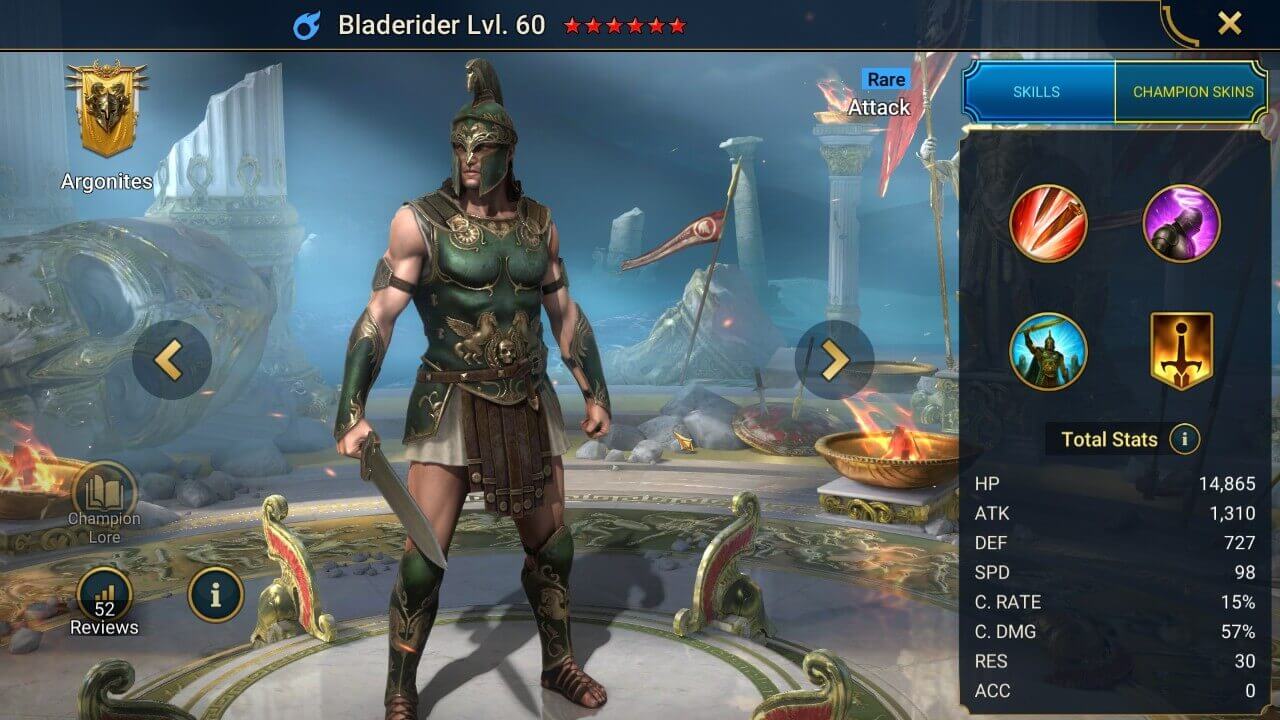 Champion Splash Artwork with Stats