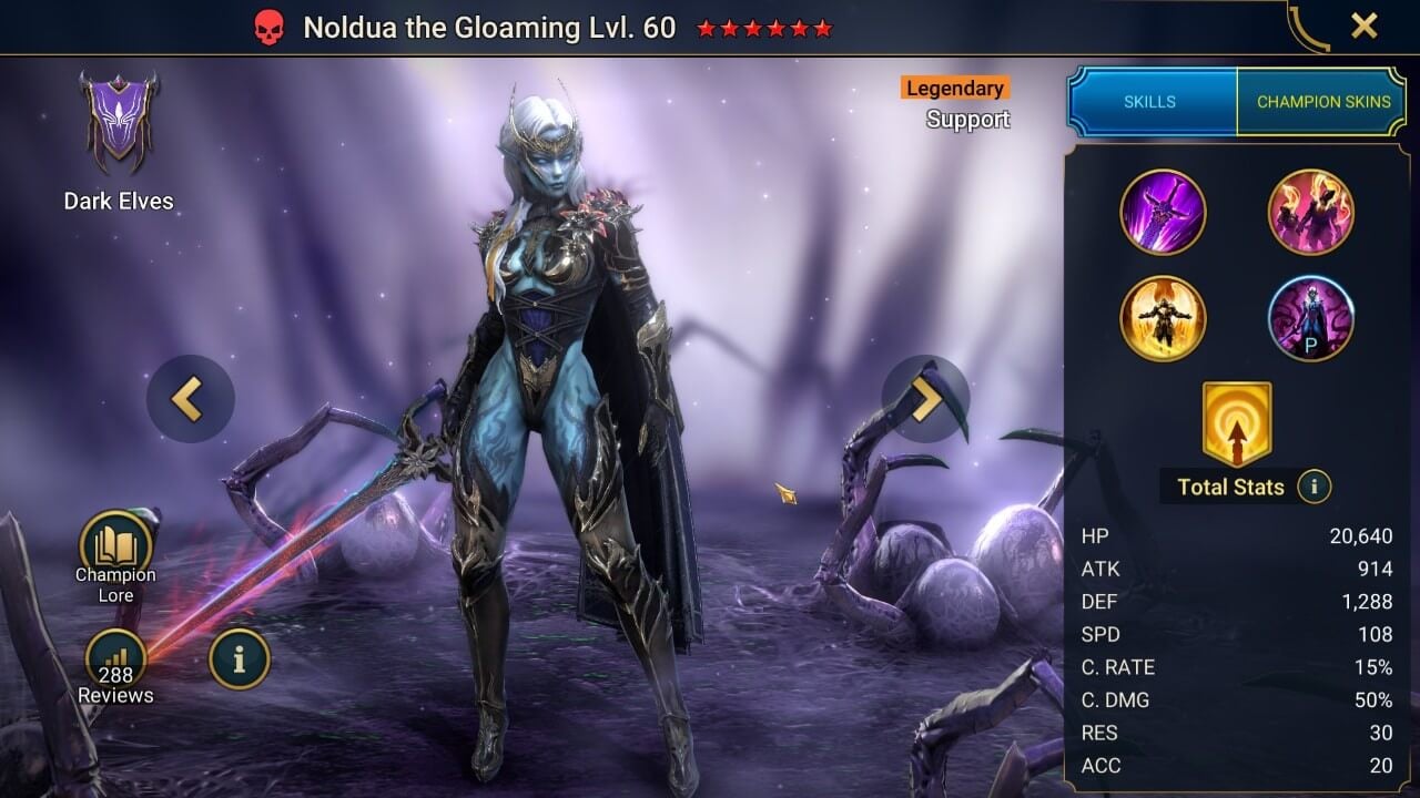 Champion Splash Artwork with Stats