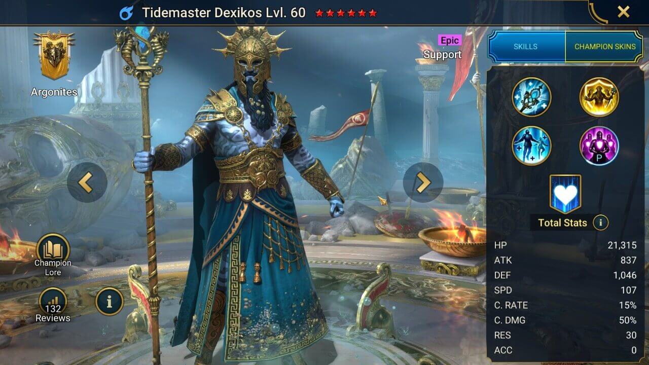 Champion Splash Artwork with Stats