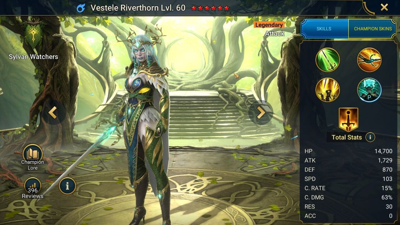 Champion Splash Artwork with Stats