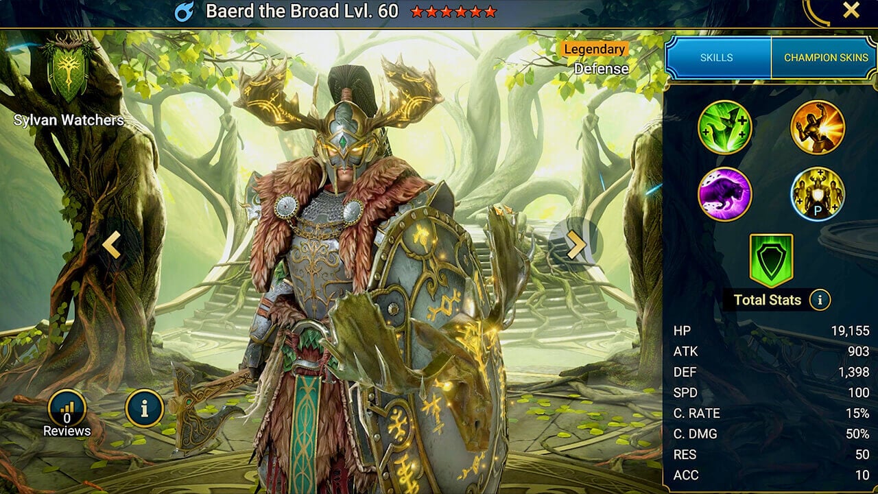 Champion Splash Artwork with Stats