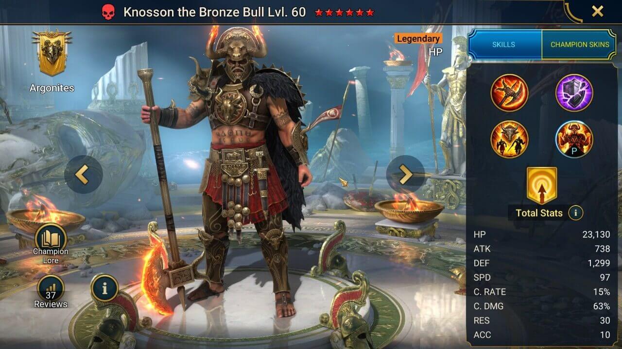 Champion Splash Artwork with Stats