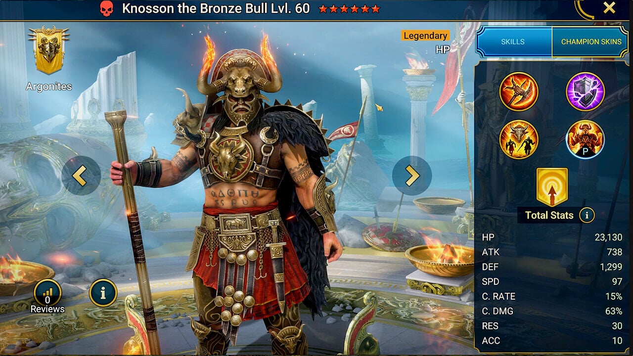 Champion Splash Artwork with Stats