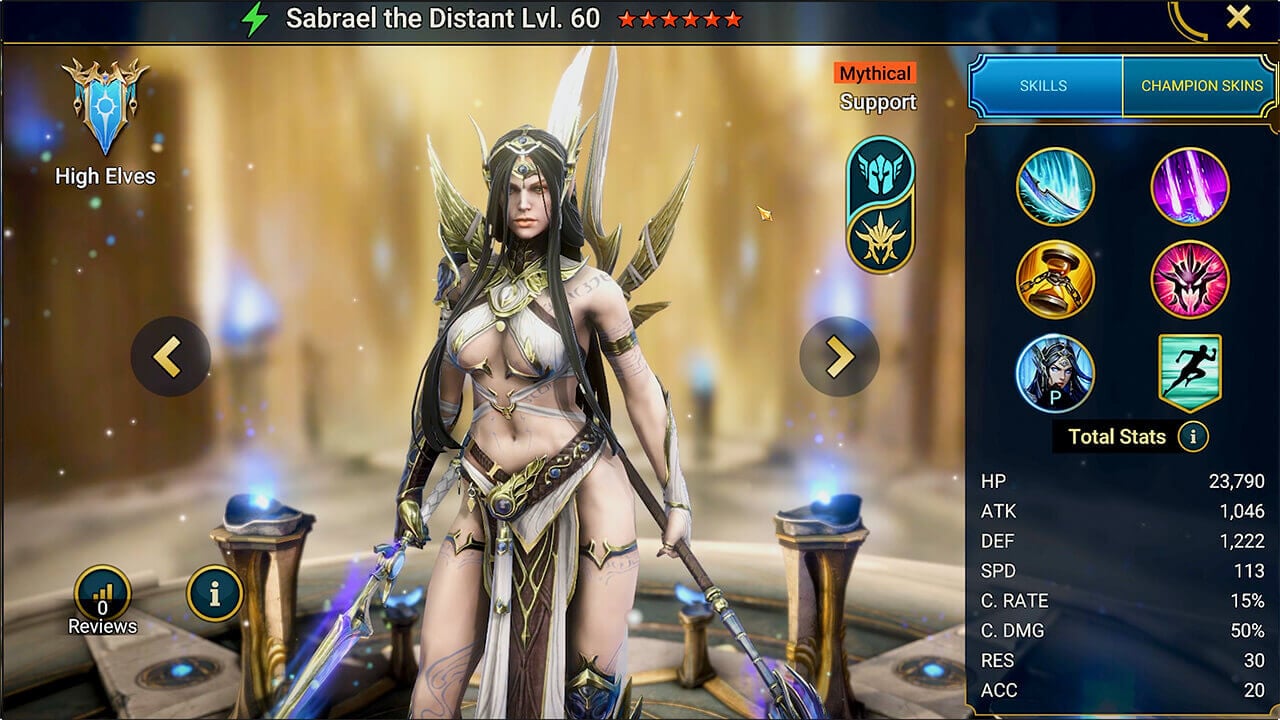 Champion Splash Artwork with Stats