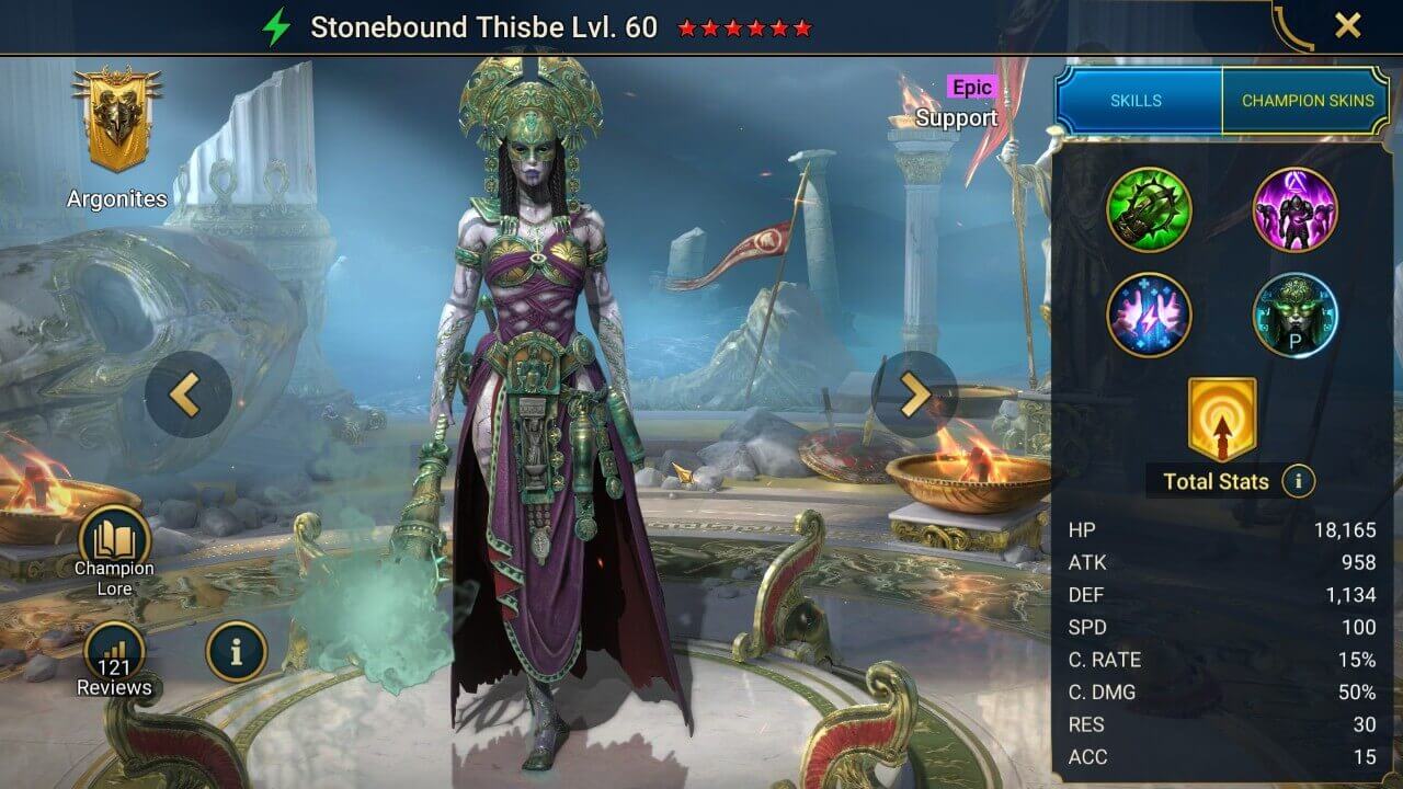 Champion Splash Artwork with Stats