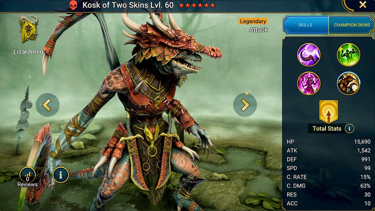 Champion Splash Artwork with Stats