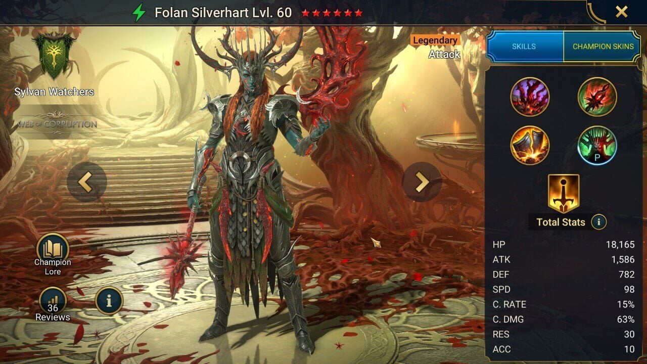 Champion Splash Artwork with Stats