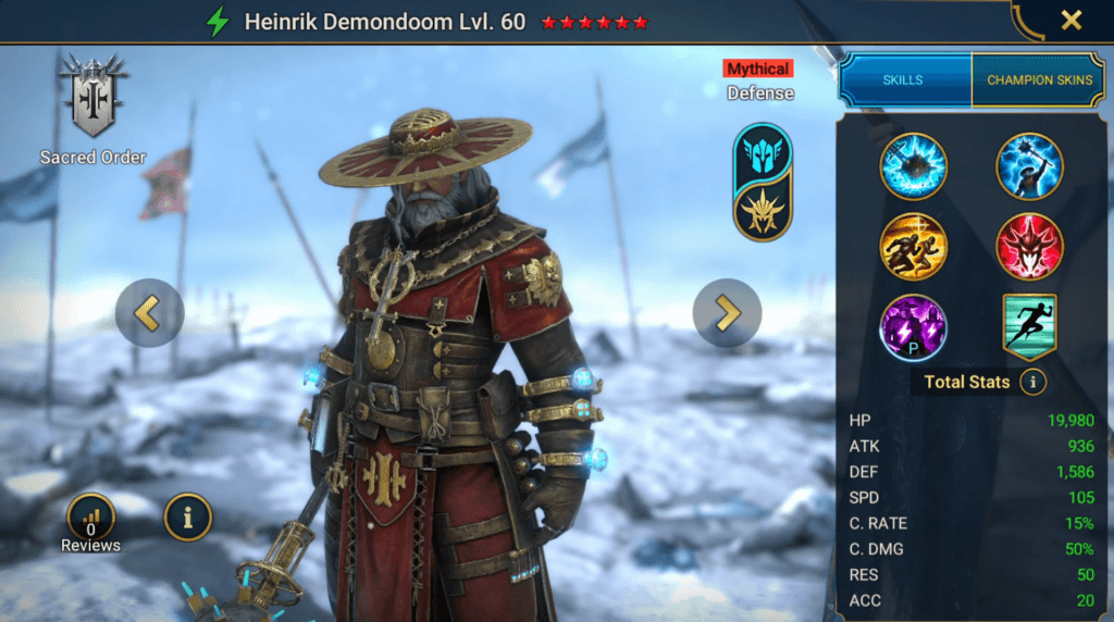 Heinrik Demondoom Base Heinrik Demondoom Base