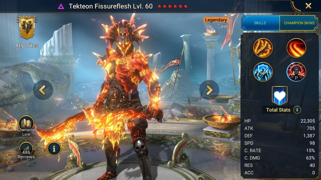 Champion Splash Artwork with Stats