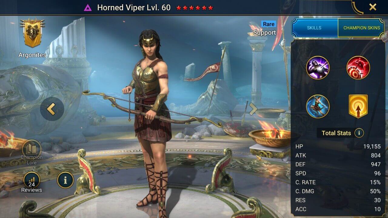 Champion Splash Artwork with Stats