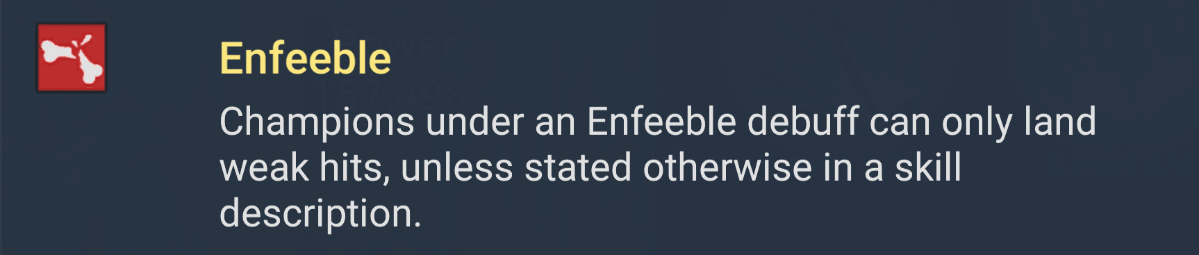 Enfeeble Debuff
