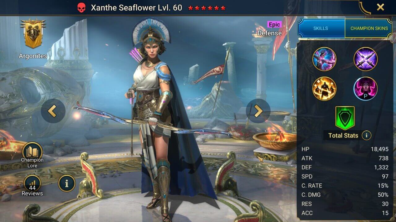 Champion Splash Artwork with Stats