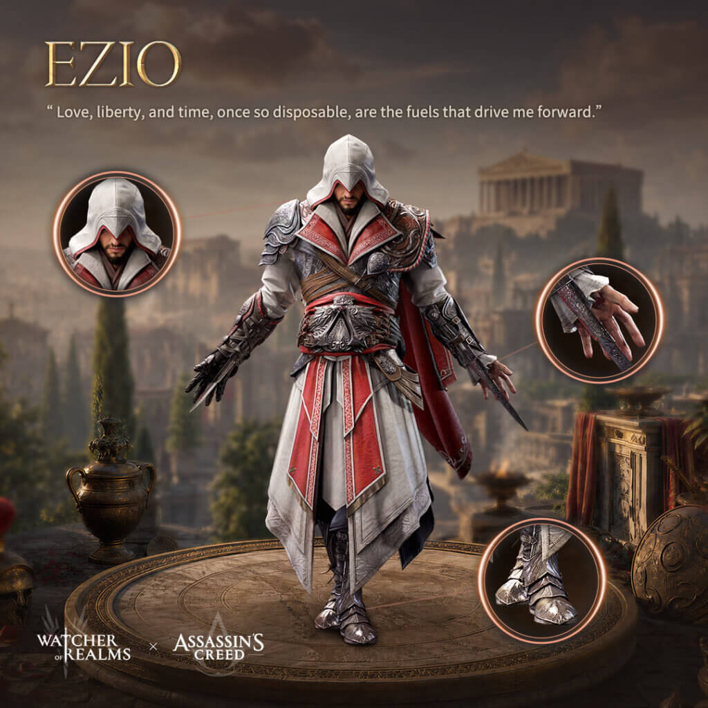 Ezio in Watcher of Realms Ezio in Watcher of Realms