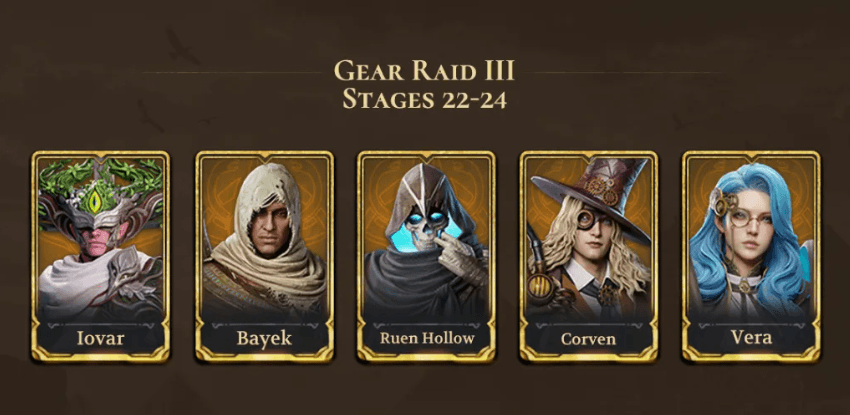Bayek Recommended Line Up Bayek Recommended Line Up